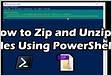 Como Zip e Unzip ficheiros usando PowerShell no Windows 1